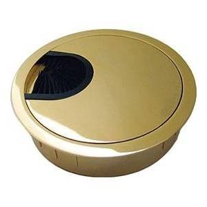 Розетка для комп. столов КК-60 золото металл