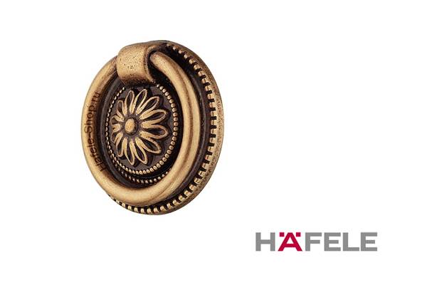 125.71.102 Ручка кнопка Латунь коричневая Металл Hafele