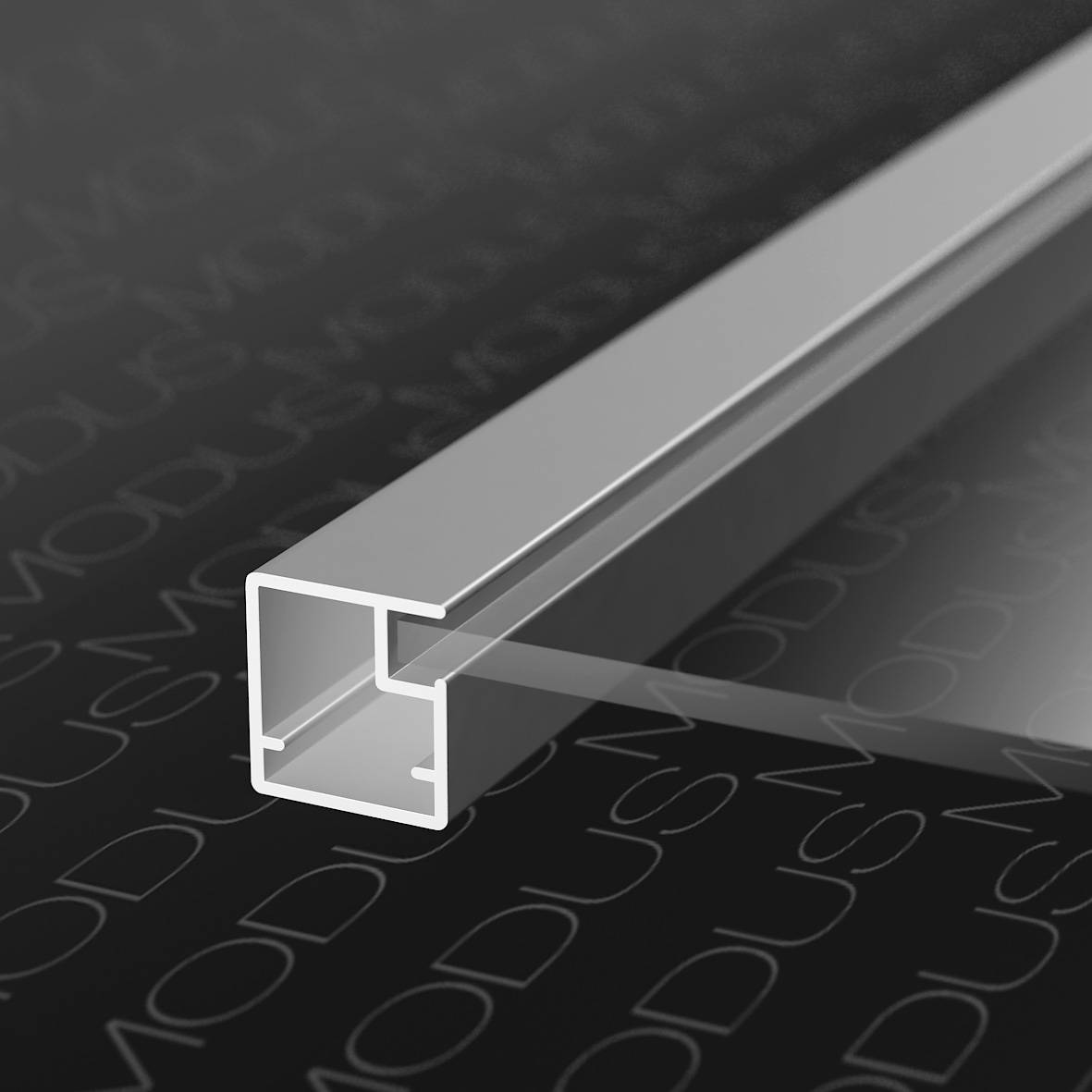 Профиль фасадный Китай Алюминий 6м (профиль рамочный узкий) 