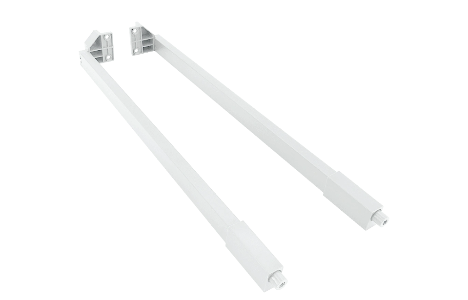 12.0075 Комплект прямоугольных релингов AQ LineBox AQ 550 Белый 