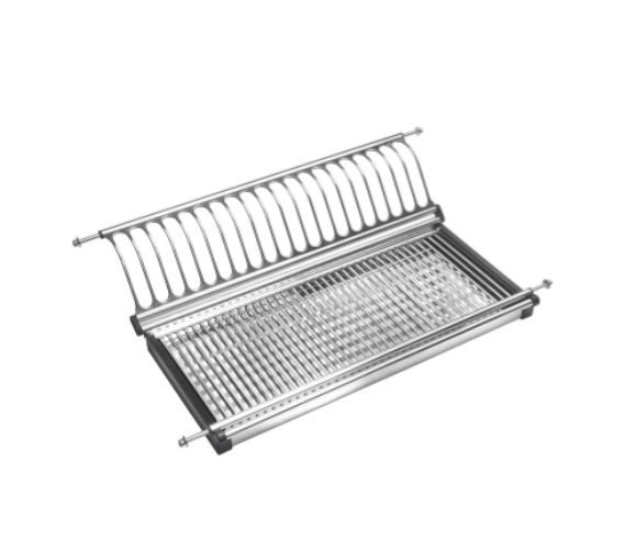 Сушка для посуды одноуровневая 600 мм L-образная Нержавеющая сталь Lotti 