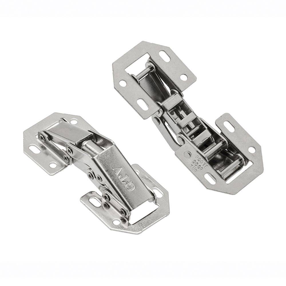 Петля 90 гр. бесчашевая Универсальная Китай никель (104х44мм) 