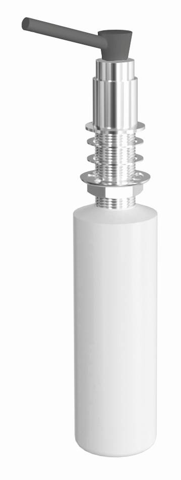 Дозатор для жидкого мыла КАСКАД FL 300 Антрацит с колбой в столешницу Florentina 