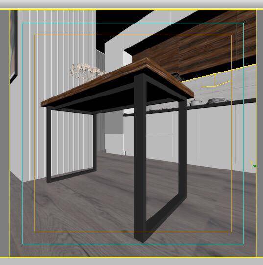 Каркас Лофт 1200х800х755 обеденный стол черный 