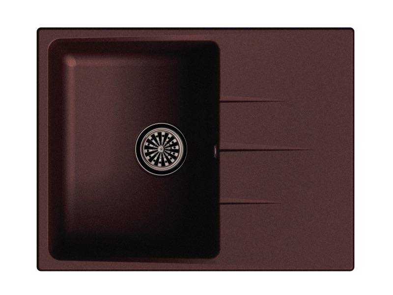 Мойка Gerd 45F Шоколад 650х500х200мм прямоугольный 1 чаша Ewigstein 45F 
