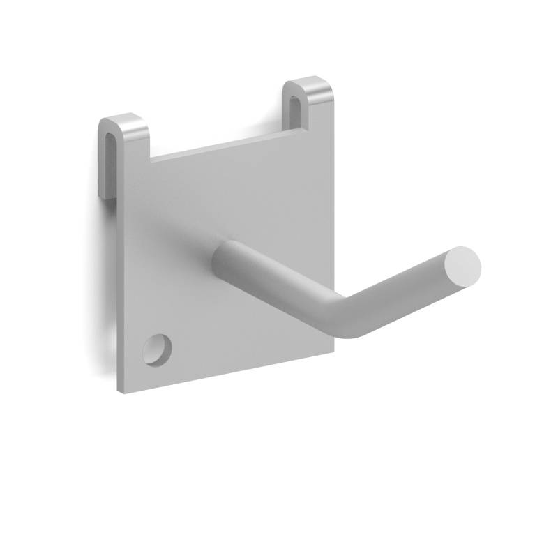 Крючок для перфорированной панели, 33х29х59 мм Металлик 