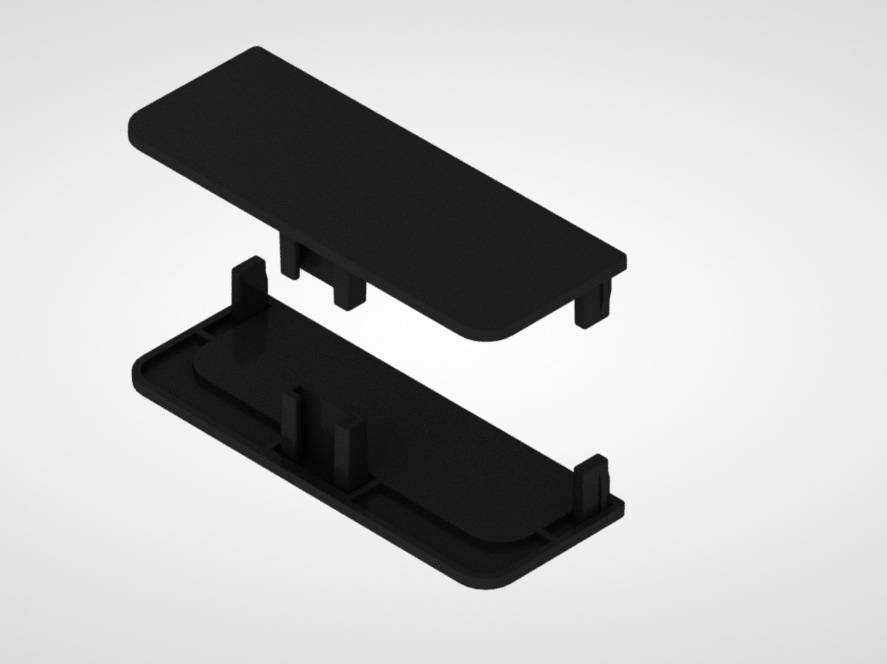 Заглушка Левый+Правый Черный матовый Rehau 13396931044 