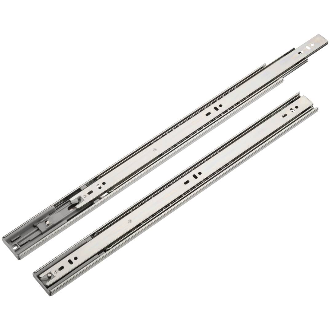 Шариковые направляющие Полного выдвижения 45х500 мм с доводчиком Китай