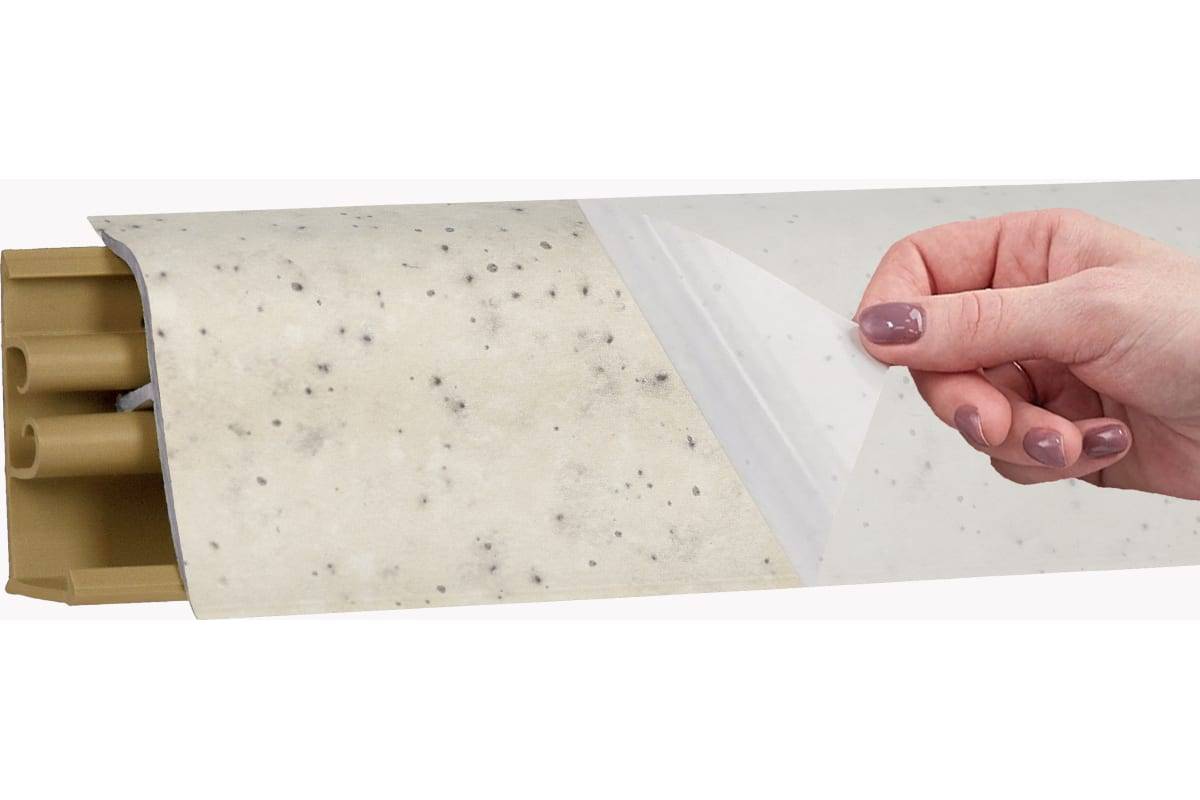 Плинтус Семолина Бежевая - LB 23 - 3 000мм пластик Korner 