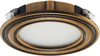 Светильник классический античная бронза 12V / 3,4W теплый белый 3000К Hafele 833.01.641