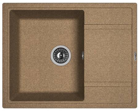 Мойка Липси 650 Коричневый 650х510х200мм прямоугольный 1 чаша Florentina 20.125.C0650.105 