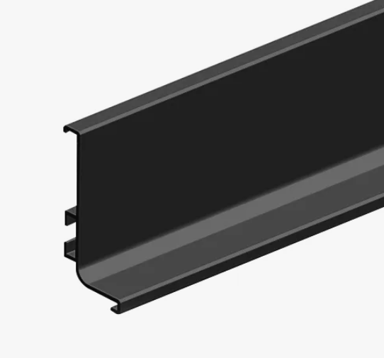 Visio 13096881044 Ручка профильная  L-обр. горизонтальная 4 100 мм Черный матовый Металл Rehau