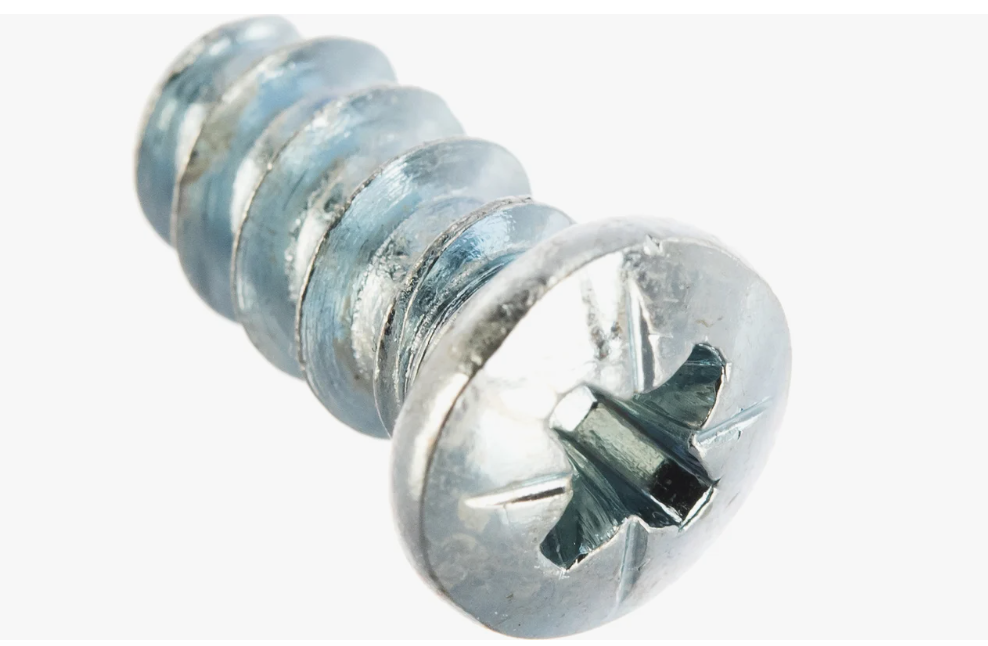 Евровинт 6,3х13 полукруглая головка хром Китай 