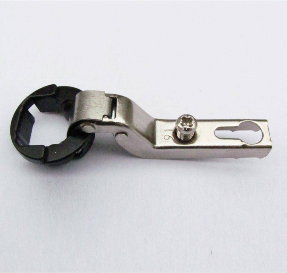 Петля для стекла 110 гр. МИНИ d26 мм Вкладная Hettich Minimat никель 105748203 (загл. никель) 