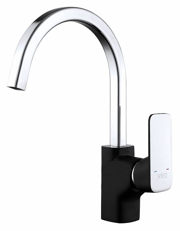 DA1432415 Смеситель Berlin Technishe Черный низкий глянец D&K 