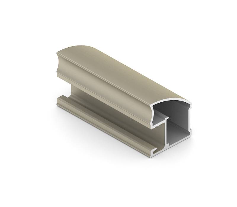 Шампань матовая BRAVO Вертикальный профиль Contour Анодир. 5,4 м 