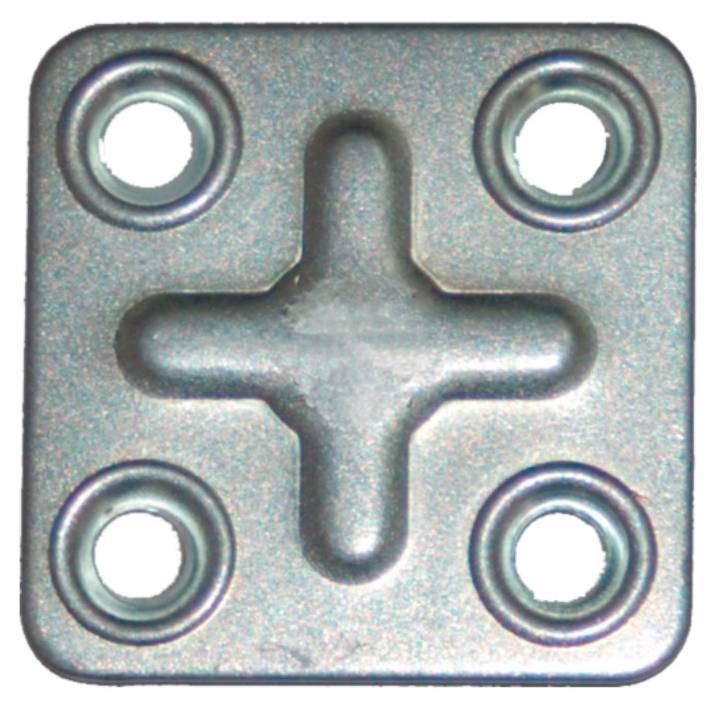 Пластина крепежная Металлист ПК 37х37х1,2 цинк 