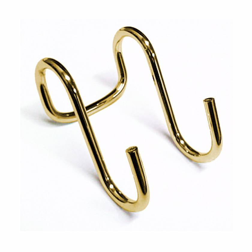 Крючок для рейлинга двойной золото YJ-G311A OT Lemax