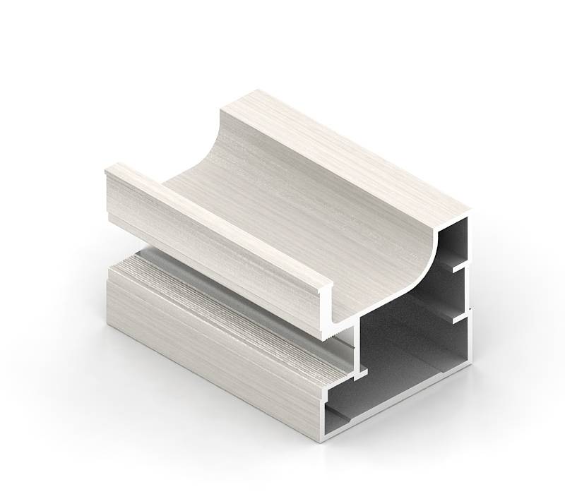 4 в 1 Вертикальный профиль FUSION Дуб белый Пленка ПВХ 5,4 м 