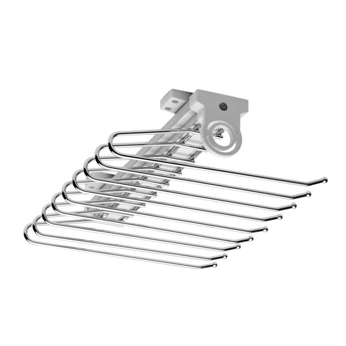 Выдвижная вешалка верхнее крепление для брюк (хром/белый) 500 SB-V/Br