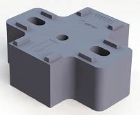 Подкладка под петли Samet STAR TRACK и STAR дистанция 17,5 мм серый 102110 