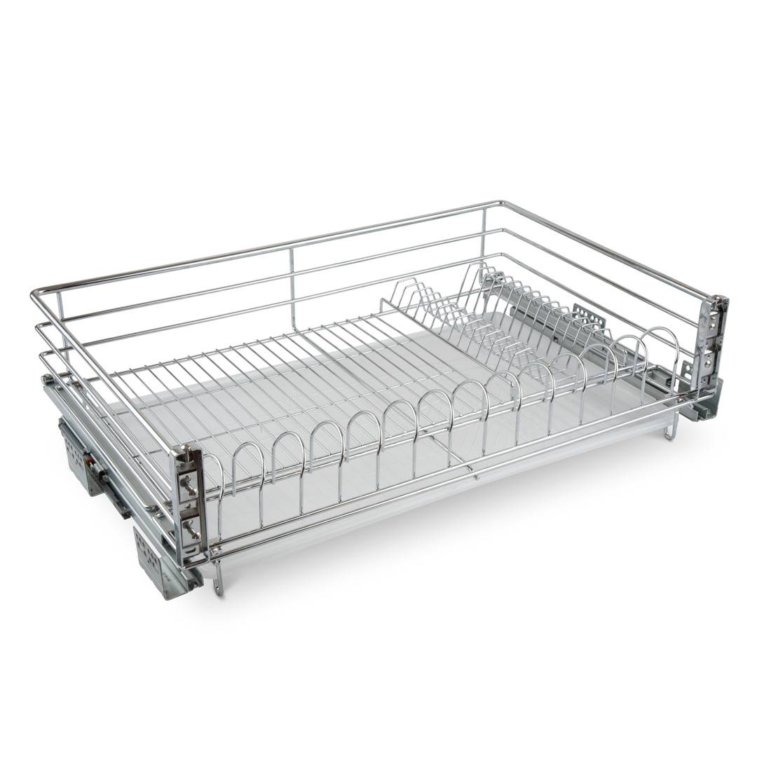 Сушка выкатная 900 мм донное крепл. / к фасаду Хром с доводчиком SND 900 Lemax 