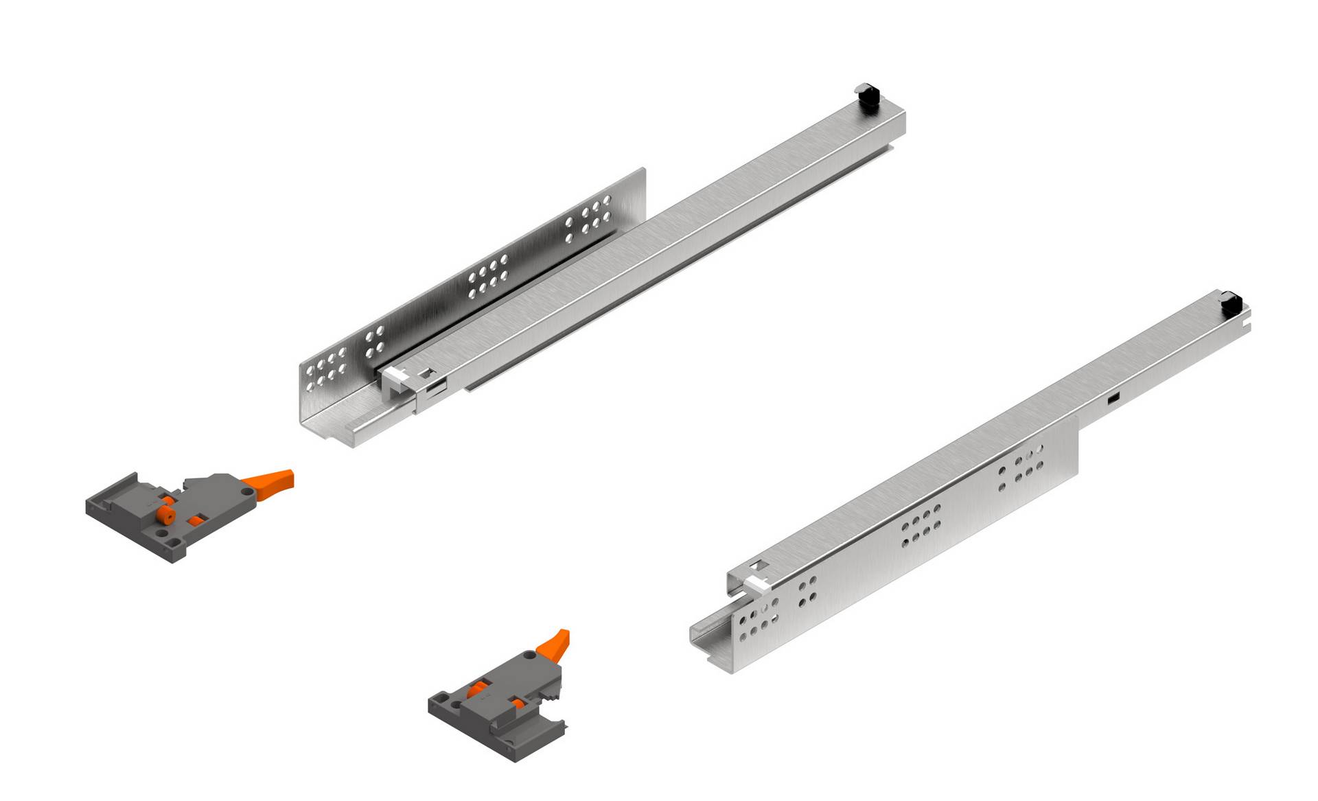 Напр.Cкрытого Монтажа Comfort Slide II 3D Полного выдвижения 450 с доводчиком REJS