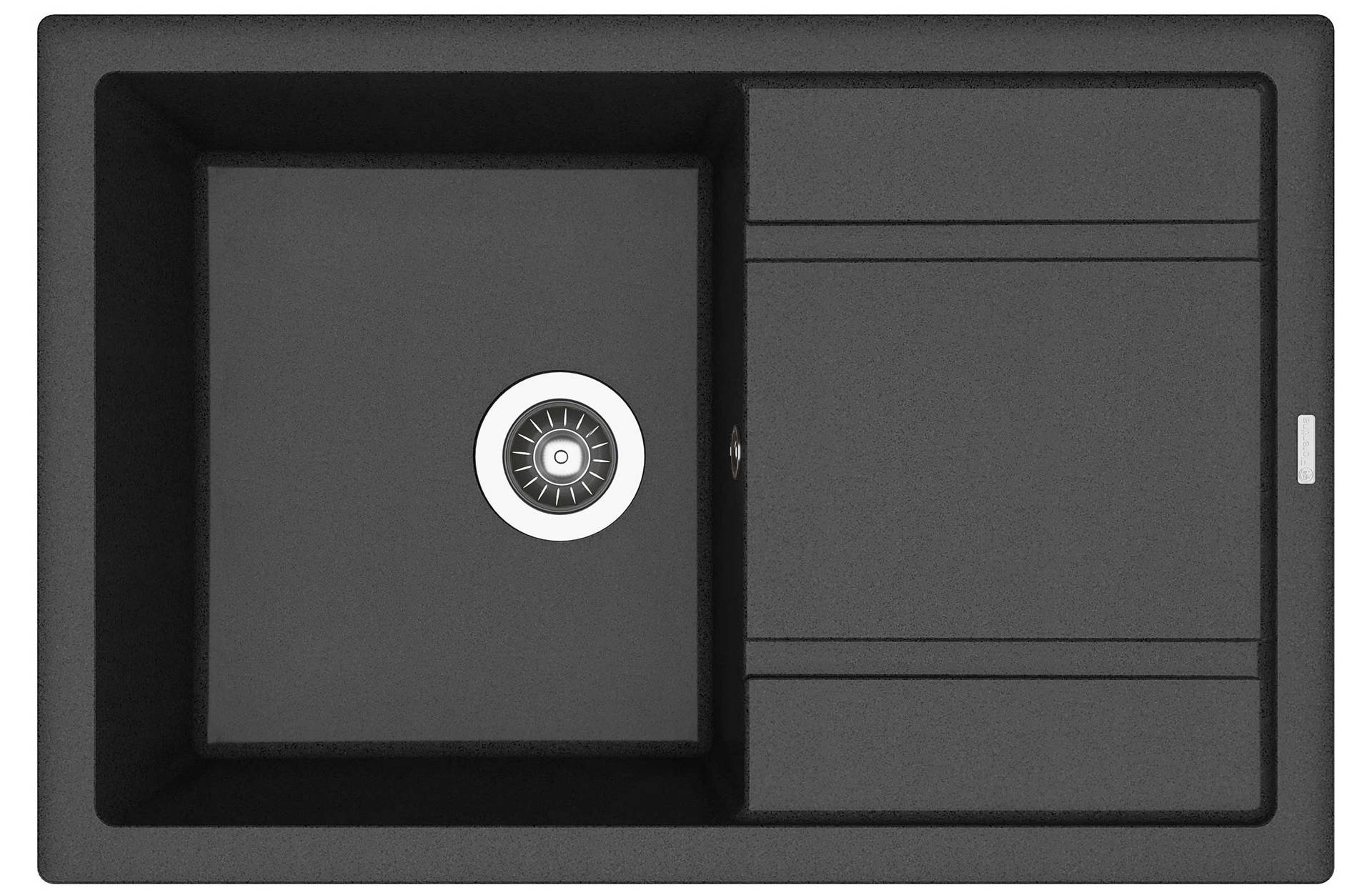 Мойка Липси 760 Антрацит 760х510х200мм прямоугольный 1 чаша Florentina 20.160.D0760.302 