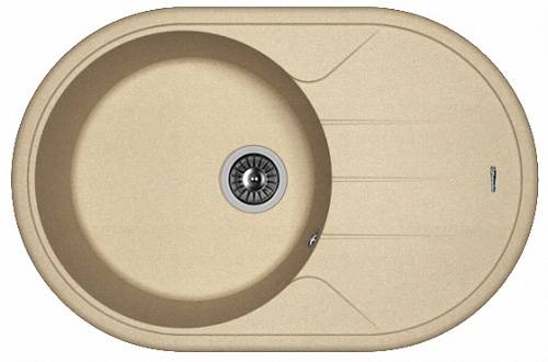 Мойка Лотос 780 Бежевый 780х510х200мм овальный 1 чаша Florentina 20.295.С0780.104 