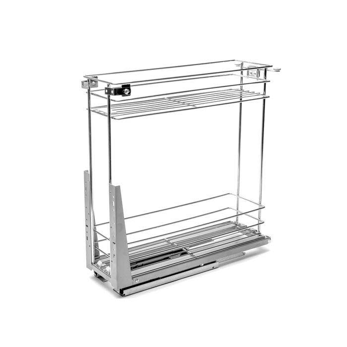 Бутылочница 2 яруса 200 мм донное крепл. хром с доводчиком LS2/200D/D Lotti