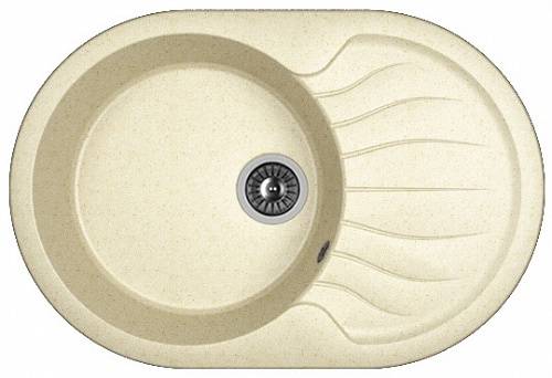 Мойка Берта 760 Латте 760х510х200мм овальный 1 чаша Dr.Gans 25.040.С0760.403 