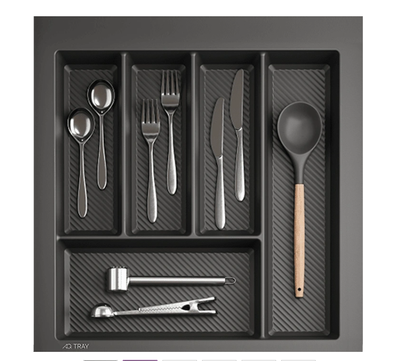 13.0074 Лоток для столовых приборов 500мм Графит Tray 450х490мм AQ 