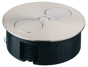 Удлинитель для офиса 2 гнезда нет Цинковый сплав Hafele 820.08.010 