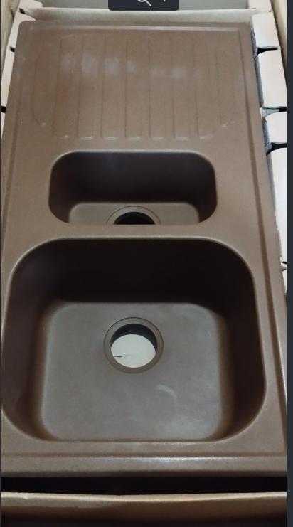 Мойка Распродажа - Терракот 940х500х200мм прямоугольный 1,5 чаши Россия Распродажа 