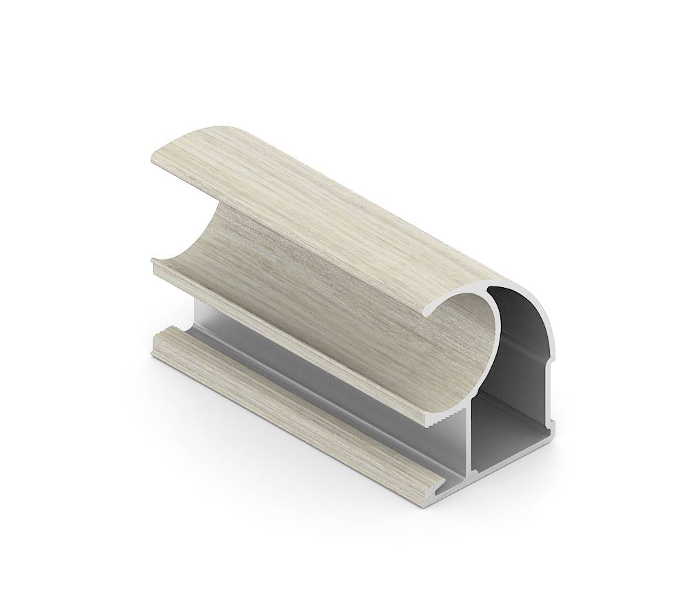 Дуб дымчатый Эконом Вертикальный профиль C Пленка ПВХ 5,4 м 