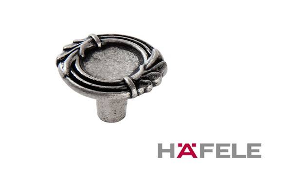 120.01.041 Ручка кнопка Античное серебро Металл Hafele