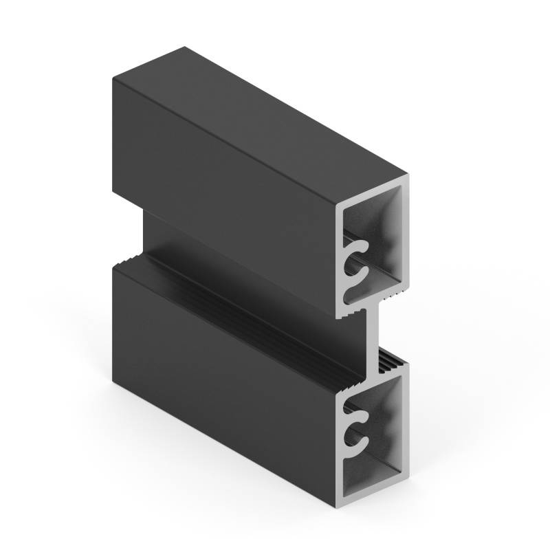 Черный матовый Grace Горизонтальный профиль (верх/низ) Окраска 5,4 м 