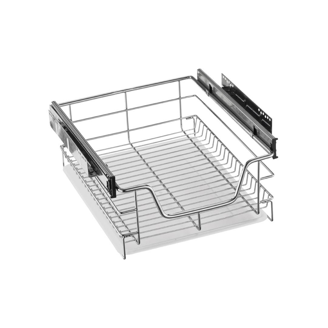 Корзина выкатная 450 мм бок. крепл. Хром YJ-G6008C1 Lemax 
