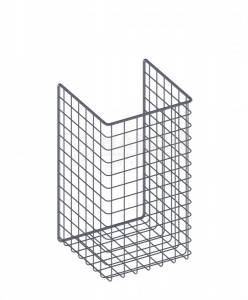 Корзина сетчатая откидная 435х230х235мм металлик серебристый Найди