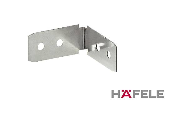Крепежный угол для C-образного профиля Универсальный Цинк Hafele 126.37.990 