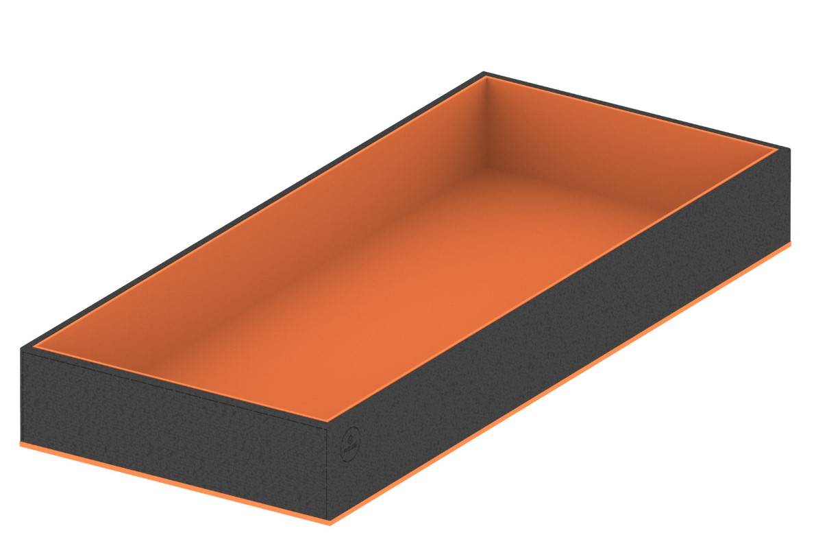  Вклад В2 200 средний для аксессуаров черный/оранжевый