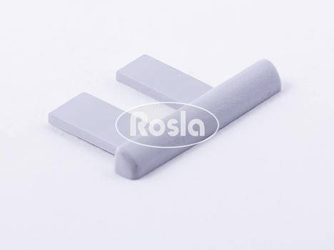 Соединитель угловой Росла ДР 2-02 серый для профиля ДР 1-14 