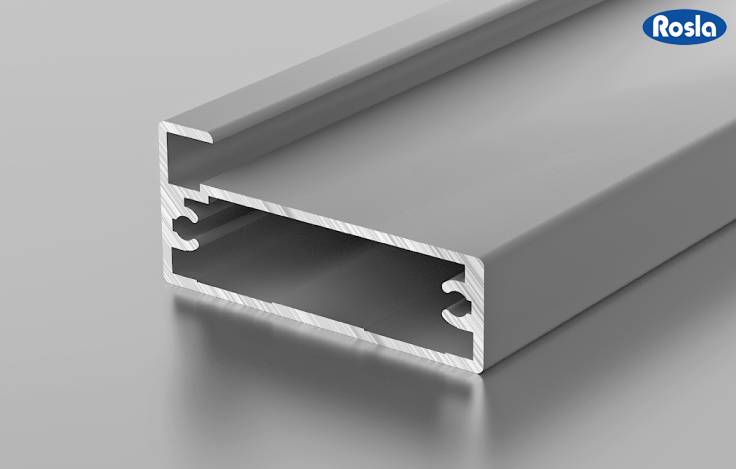 Алюминиевый профиль Росла F 1-11 черный 3 м (профиль рамочный широкий) 