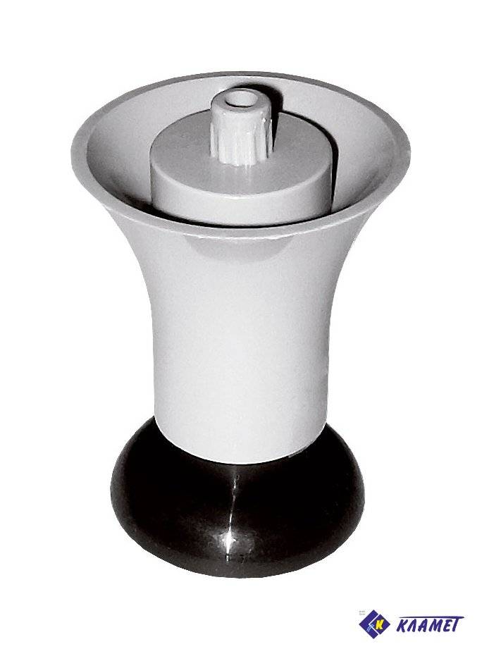 Опора ОР 60Р-02 60 мм серый+черный 