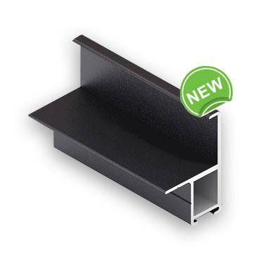 Черный матовый NOVA Вертикальный профиль Окраска для 16 мм 5,4 м 