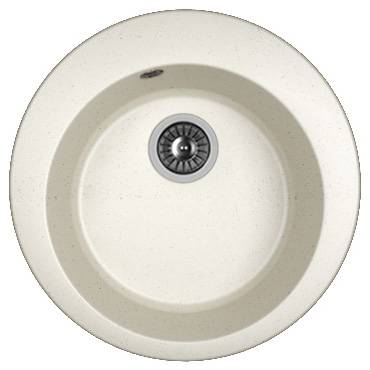 Мойка Гала - Белый 510х510х200мм круглый 1 чаша Dr.Gans 25.010.В0510.401 