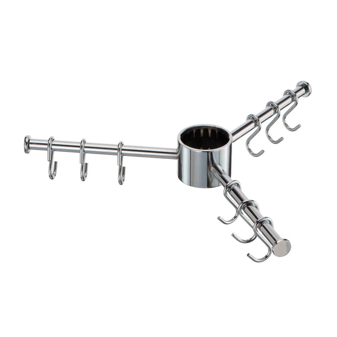 Вешалка с крючками (9 шт) 360х361х57 мм хром STV360 Lemax 