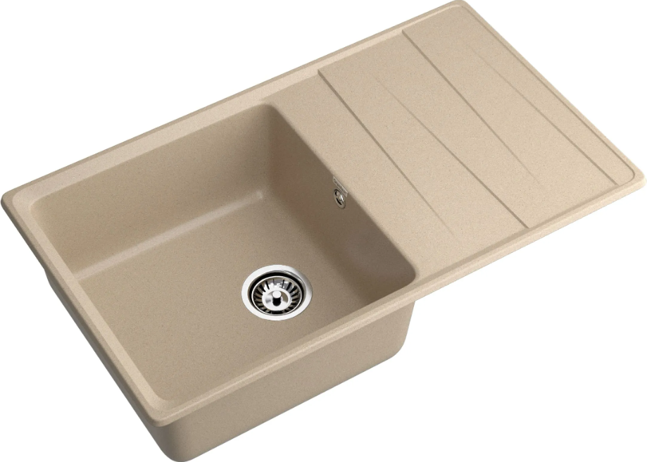 Мойка LEVEL 860L Песочный 860х510х200мм прямоугольный 1 чаша GranFest GF-LV-860L песочный 