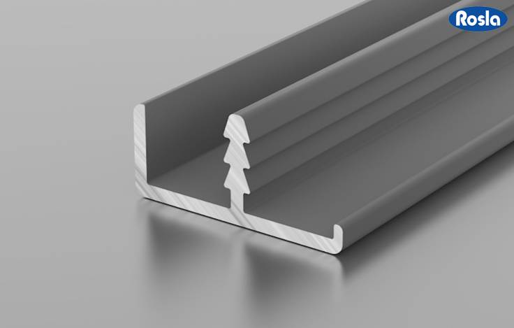 Фасадный профиль Росла ДР 1-04 анодированный 3 м для 18мм 