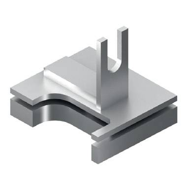 4 в 1 Опора нижняя, правая Хром матовое 